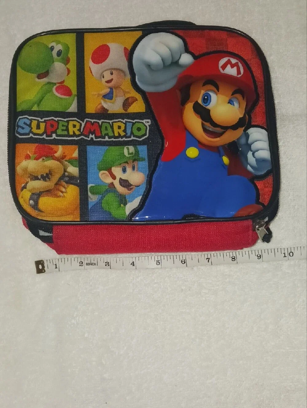 Super Mario Kids Red Blue Character Lunch Bag